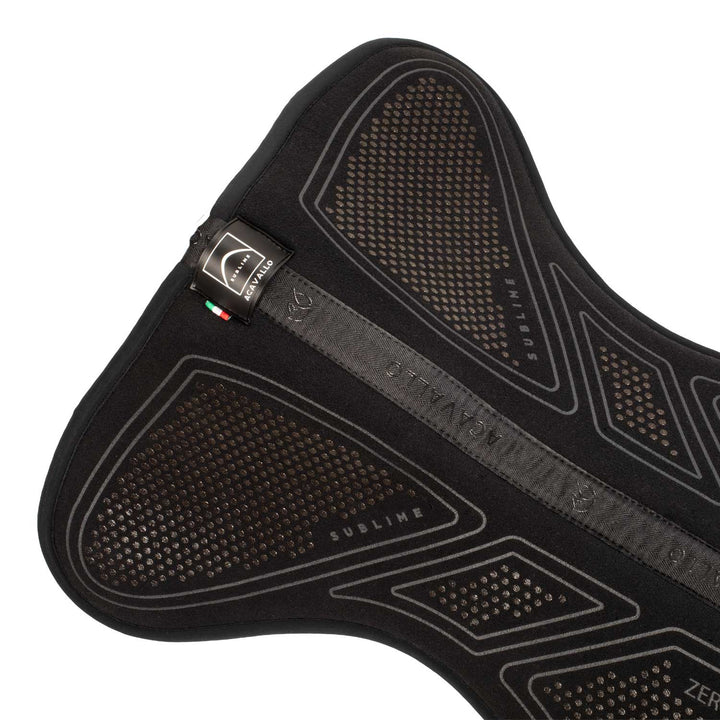 Acavallo Sublime Zero Impact Pad Half Pad - Total Black