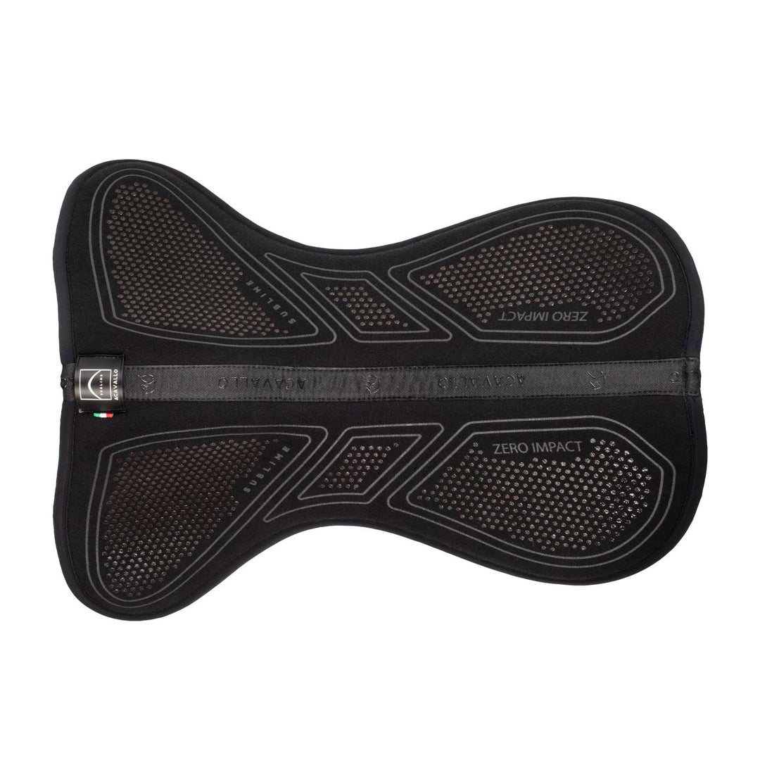 Acavallo Sublime Zero Impact Pad Half Pad - Total Black