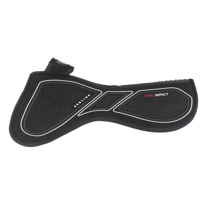 Acavallo Sublime Zero Impact Pad Withers Free Half Pad - Black