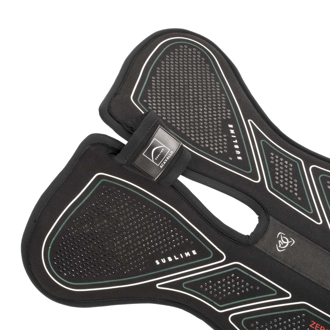 Acavallo Sublime Zero Impact Pad Withers Free Half Pad - Black