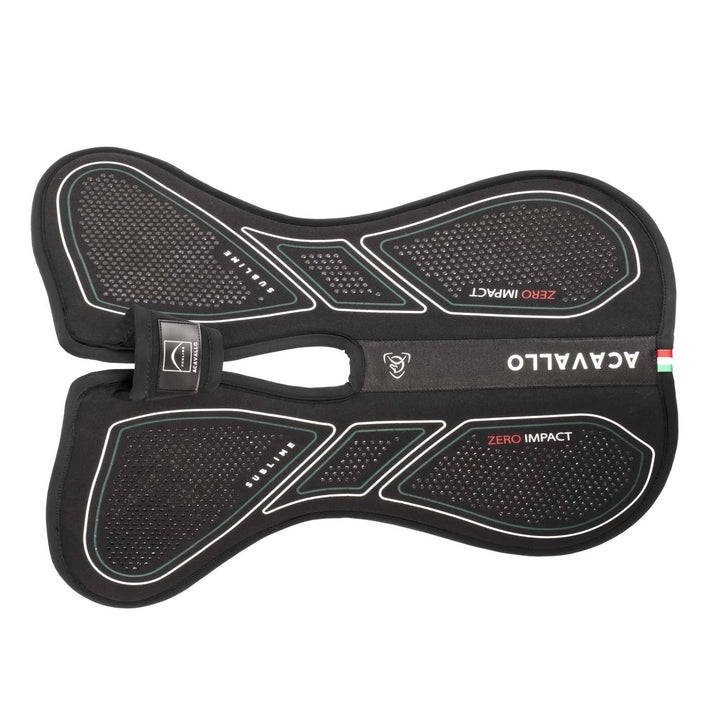 Acavallo Sublime Zero Impact Pad Withers Free Half Pad - Black