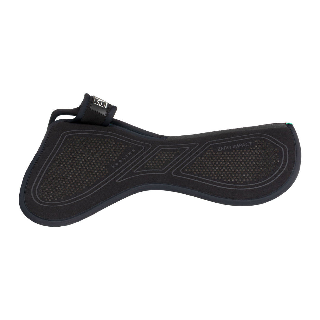 Acavallo Sublime Zero Impact Pad Withers Free Half Pad - Total Black