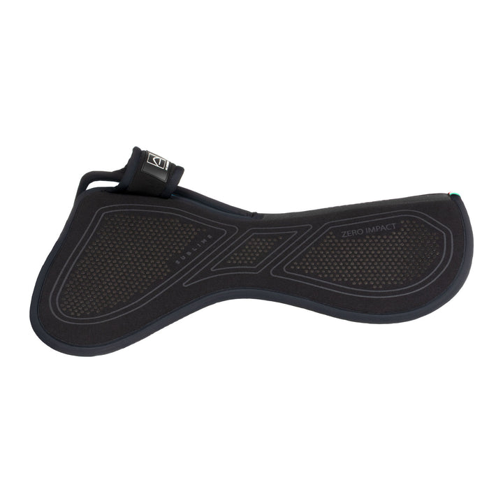 Acavallo Sublime Zero Impact Pad Withers Free Half Pad - Total Black