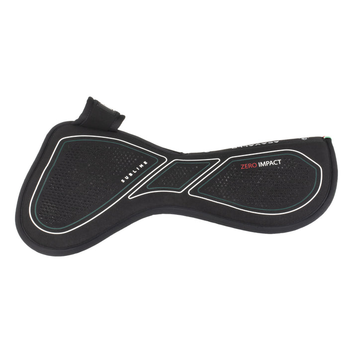 Acavallo Sublime Zero Impact Pad Withers Free Half Pad - Black