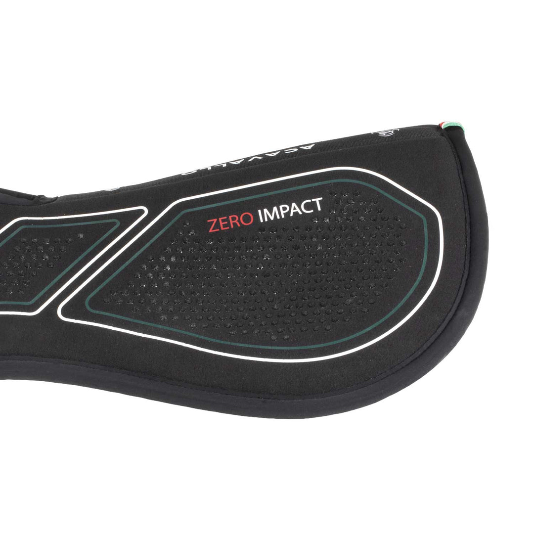 Acavallo Sublime Zero Impact Pad Withers Free Half Pad - Black