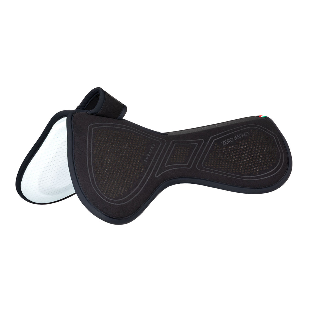Acavallo Sublime Zero Impact Pad Withers Free Half Pad - Total Black