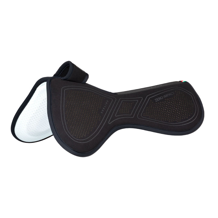 Acavallo Sublime Zero Impact Pad Withers Free Half Pad - Total Black