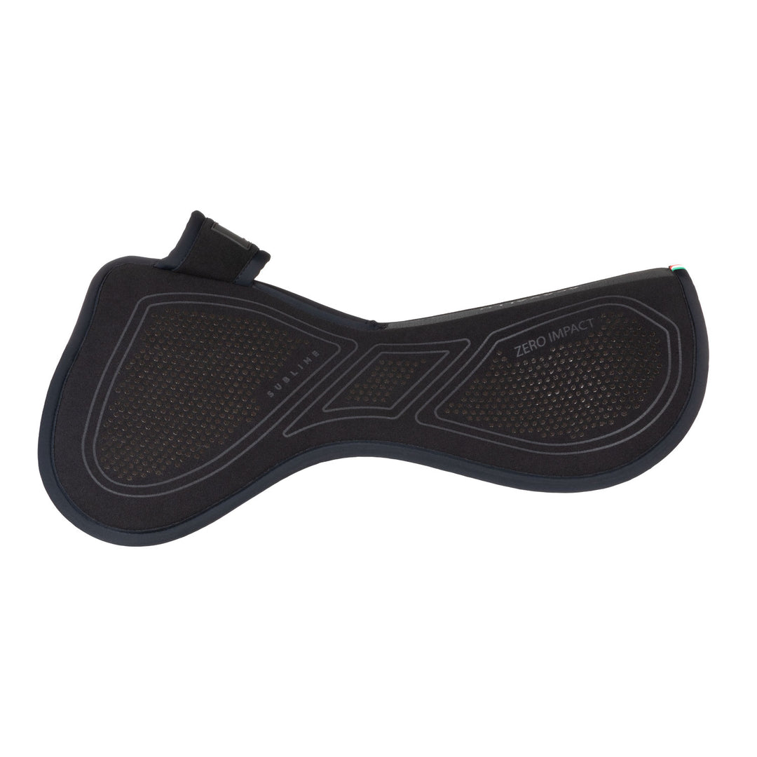Acavallo Sublime Zero Impact Pad Withers Free Half Pad - Total Black