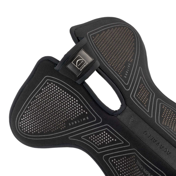 Acavallo Sublime Zero Impact Pad Withers Free Half Pad - Total Black