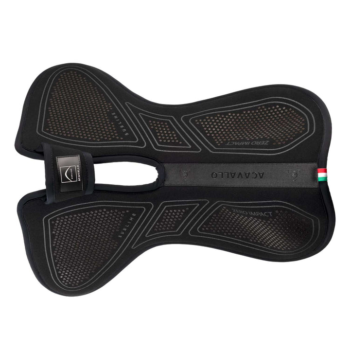 Acavallo Sublime Zero Impact Pad Withers Free Half Pad - Total Black
