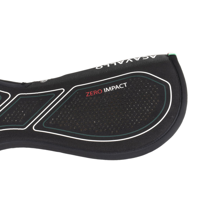 Acavallo Sublime Zero Impact Pad Withers Free Half Pad - Black