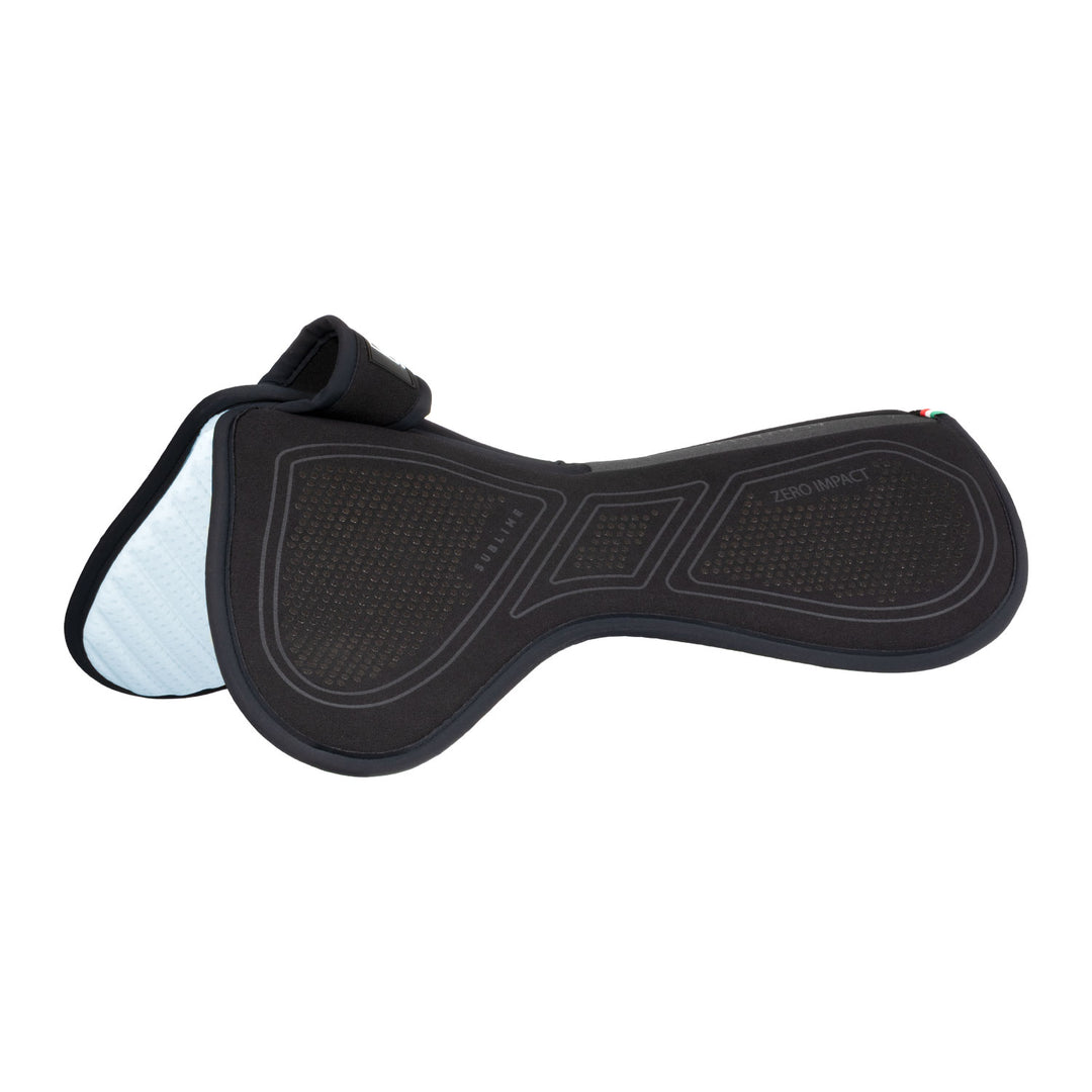 Acavallo Sublime Zero Impact Pad Withers Free Half Pad - Total Black