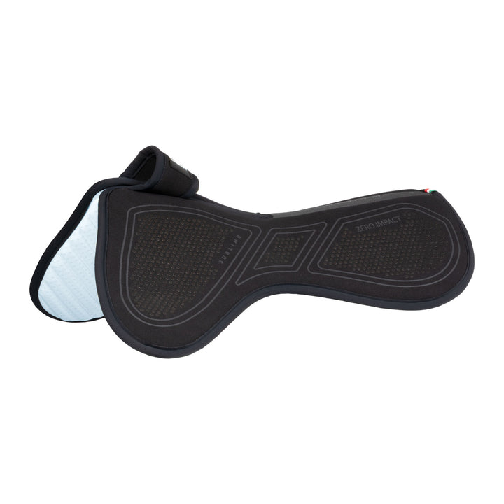Acavallo Sublime Zero Impact Pad Withers Free Half Pad - Total Black