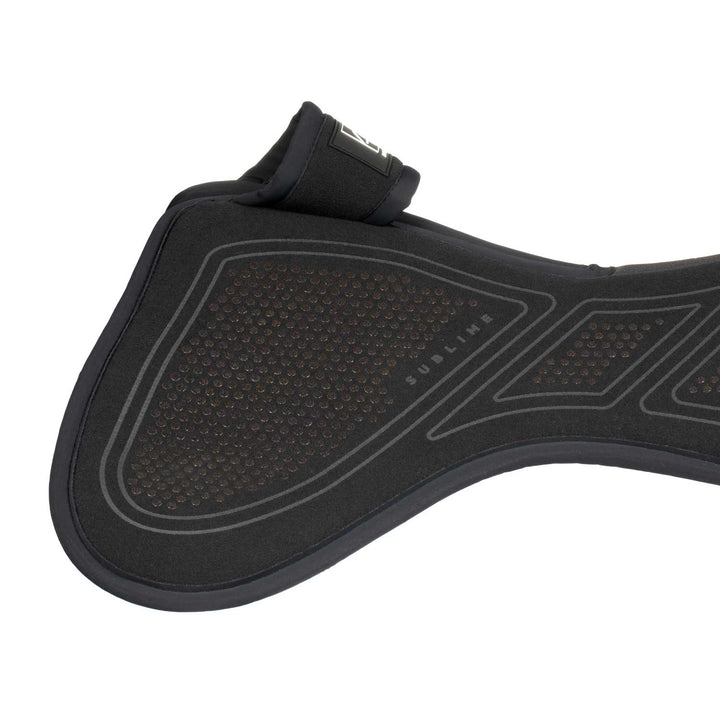 Acavallo Sublime Zero Impact Pad Withers Free Half Pad - Total Black