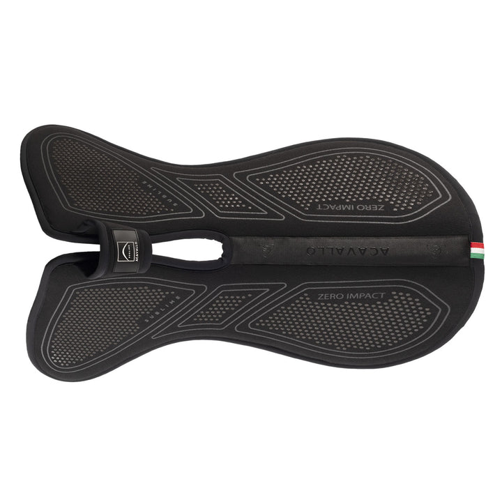 Acavallo Sublime Zero Impact Pad Withers Free Half Pad - Total Black