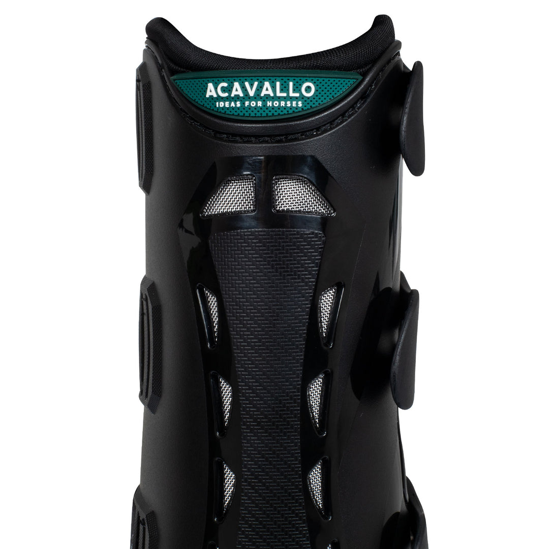 Acavallo Anatomical Front Dressage Boots - Black