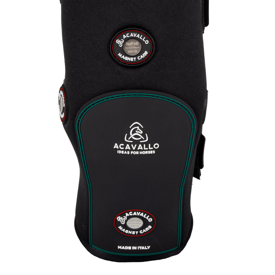 Acavallo Magnet Care Hind Boots - Black/Red