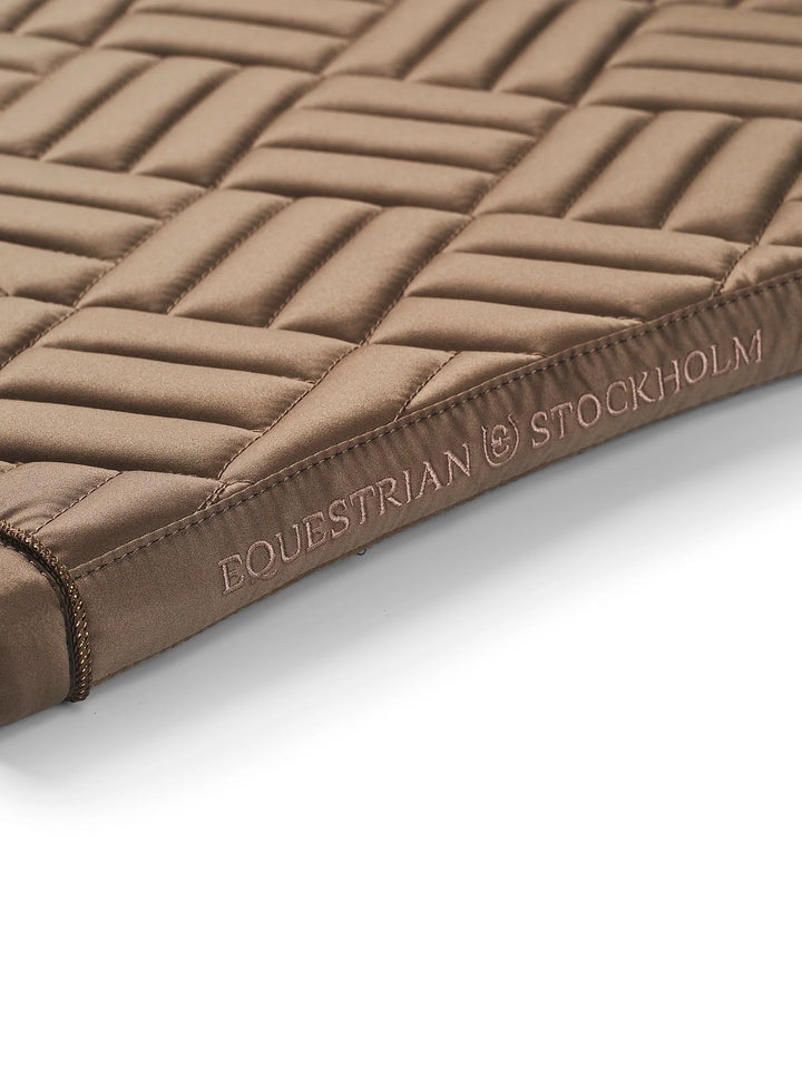 Equestrian Stockholm Modern Classic Dressage Saddle Pad - Champagne - Dressage Saddle Pad - Kingdom Equestrian