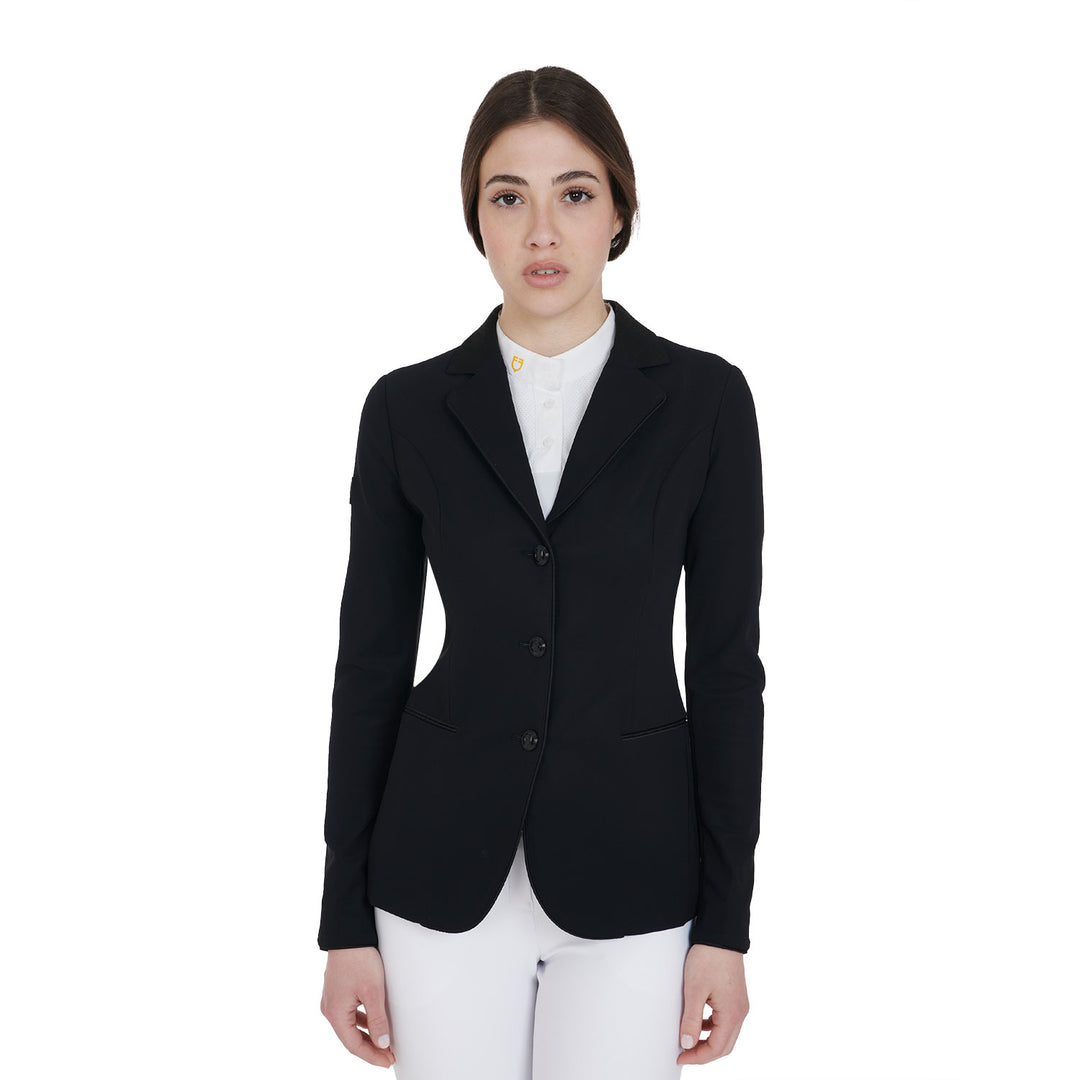 Equestro Women's Three-Button Competition Jacket - Walnut