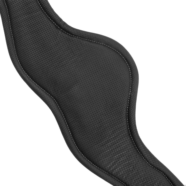 Equestro Shaped Leather Jumping Girth - Dark Brown
