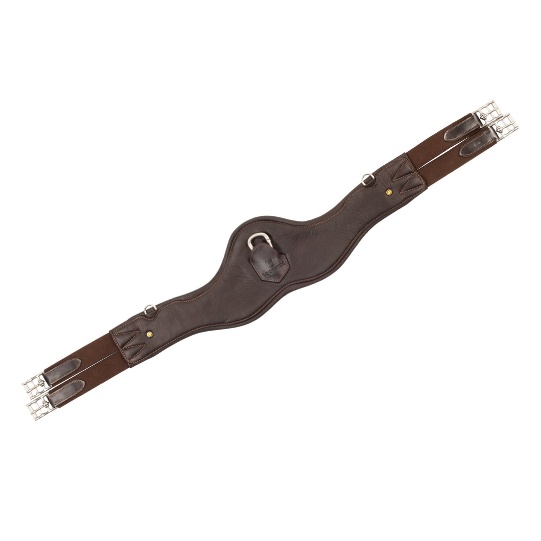 Equestro Shaped Leather Jumping Girth
