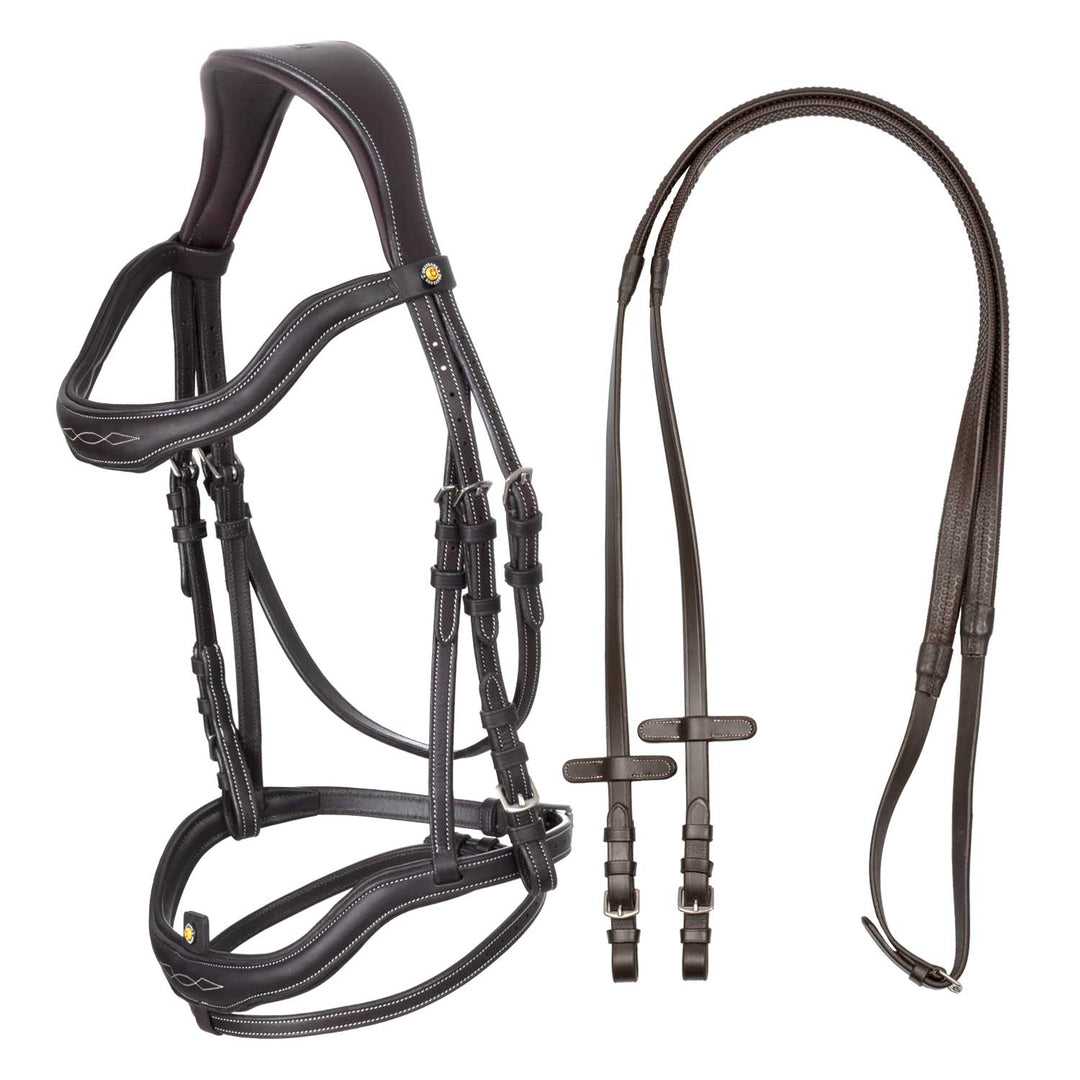 Equestro Soft Leather Stitched Bridle