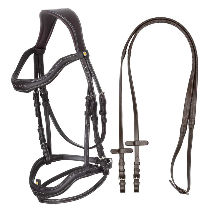 Equestro Soft Leather Stitched Bridle