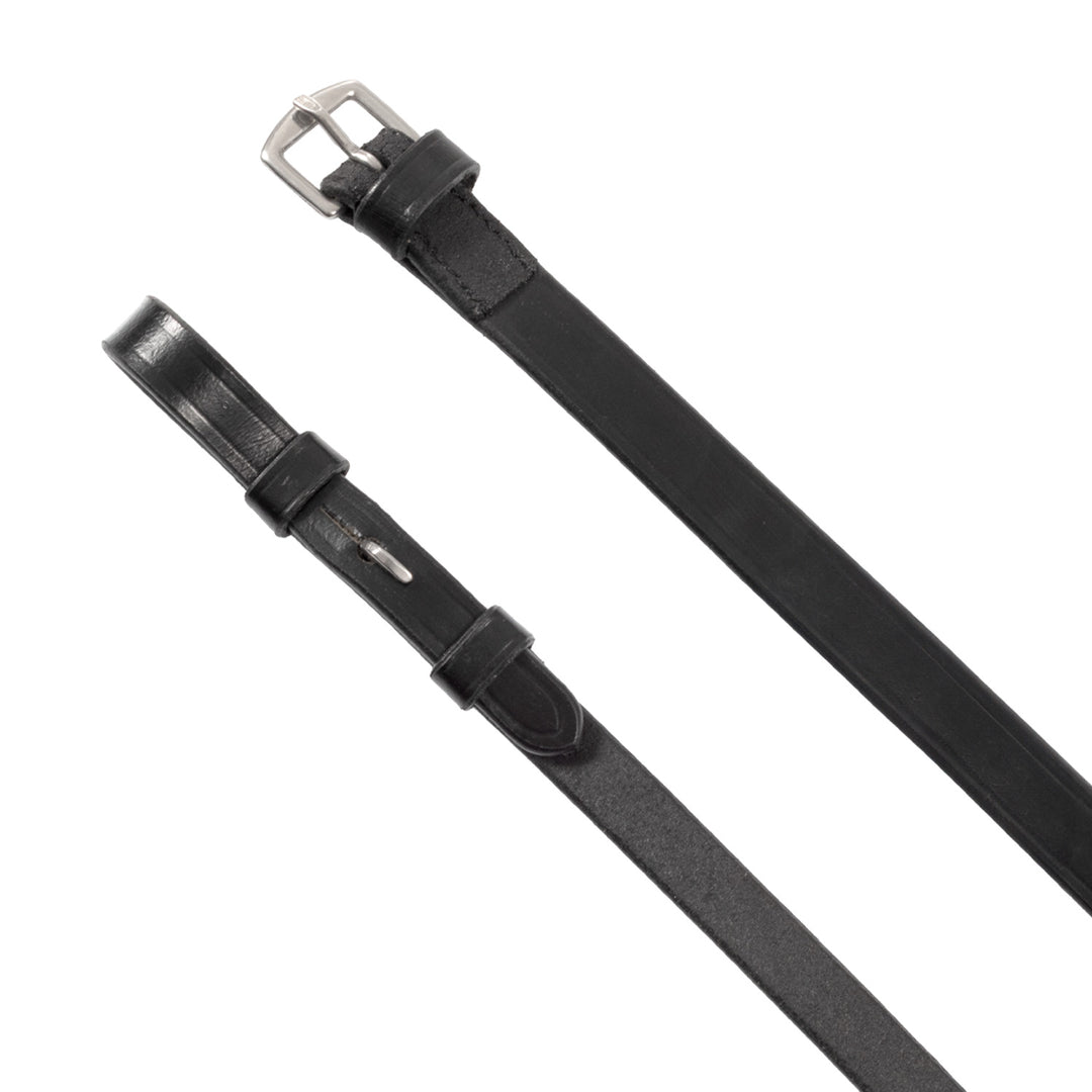 Equestro Leather Dressage Bridle with Anatomical Headpiece - Black