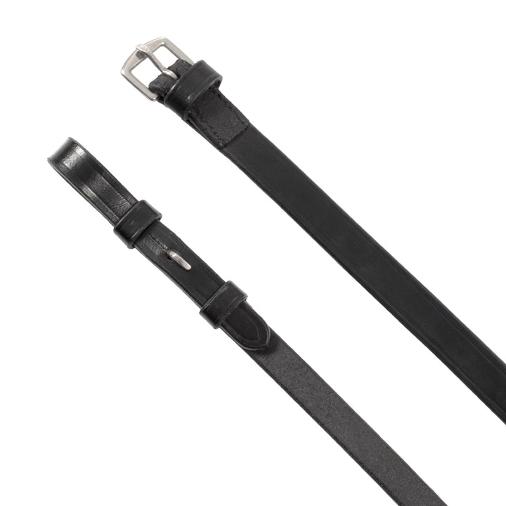 Equestro Leather Dressage Bridle with Anatomical Headpiece - Black