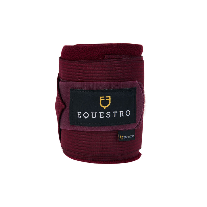 Equestro Breathable Fleece Bandages with Elastic - Yellow