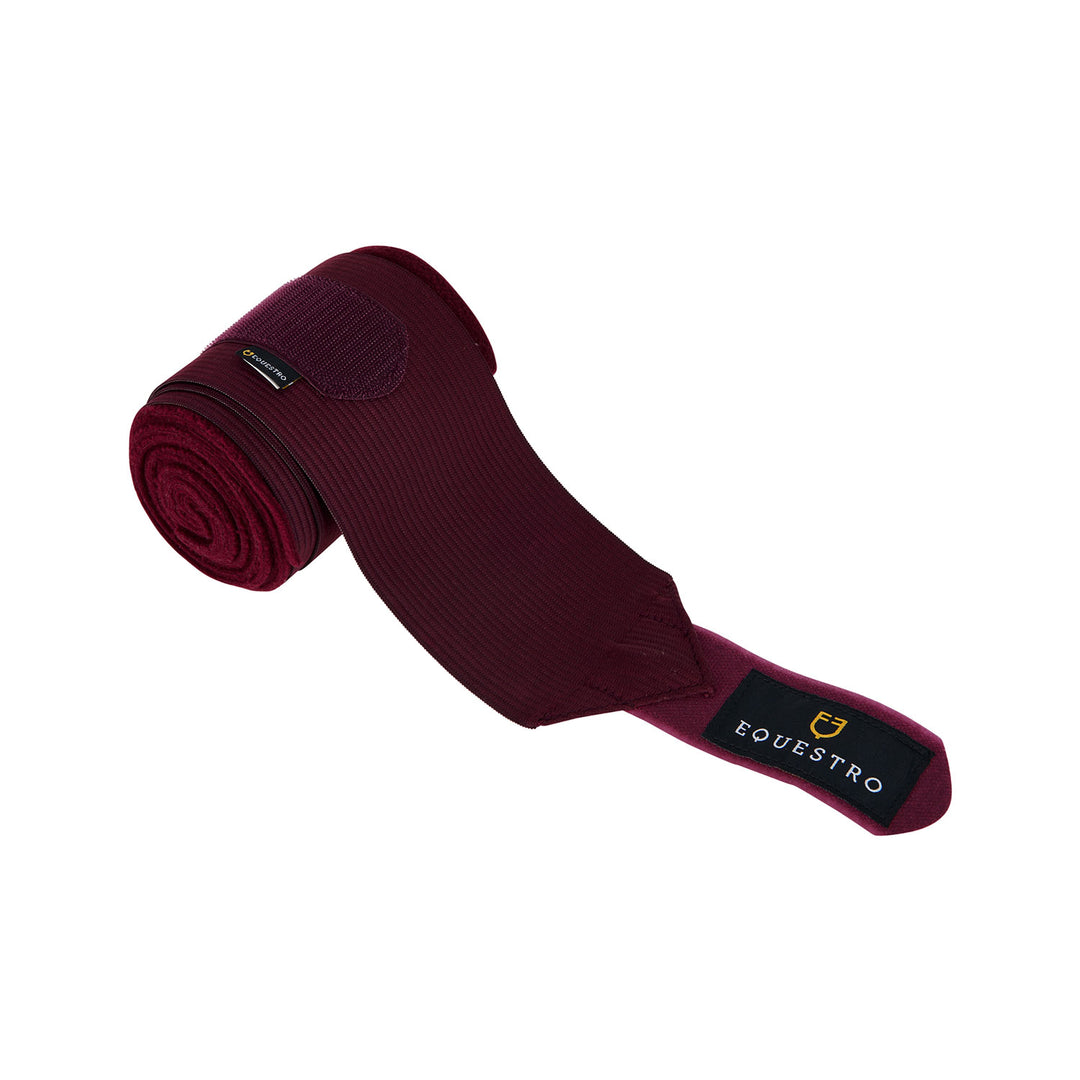 Equestro Breathable Fleece Bandages with Elastic - Yellow