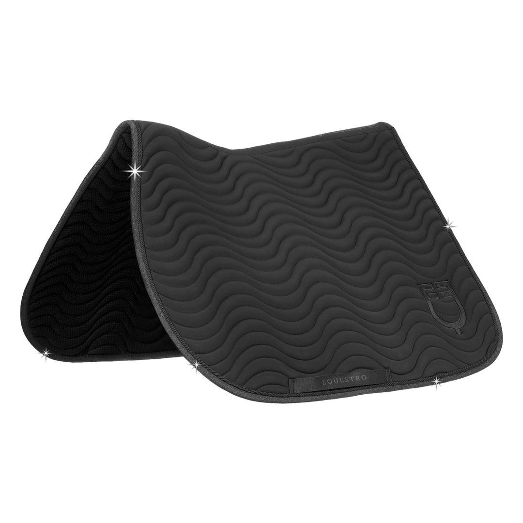 Equestro Universe Wave Jumping Saddle Pad - Black