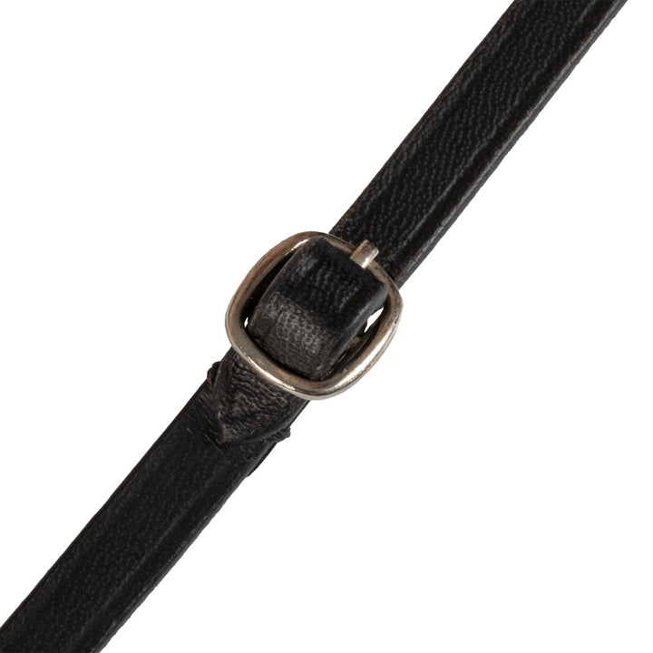 Equestro Shiny Leather Bridle for Hobby Horse - Black