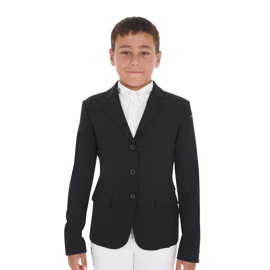 Equestro Kids' Competition Jacket with Three Buttons - Rhubarb