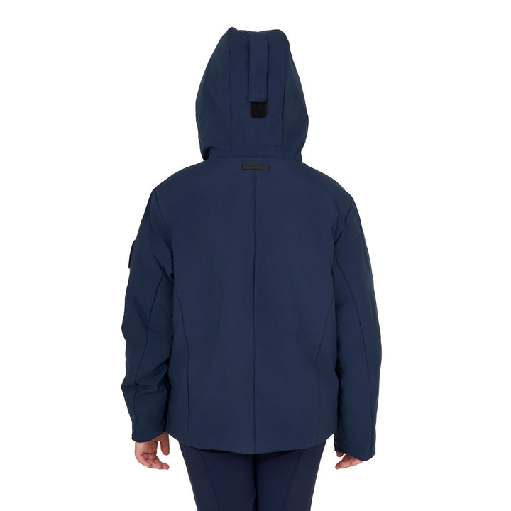 Equestro Unisex Kids Waterproof and Windproof Nylon Jacket - Navy Blazer