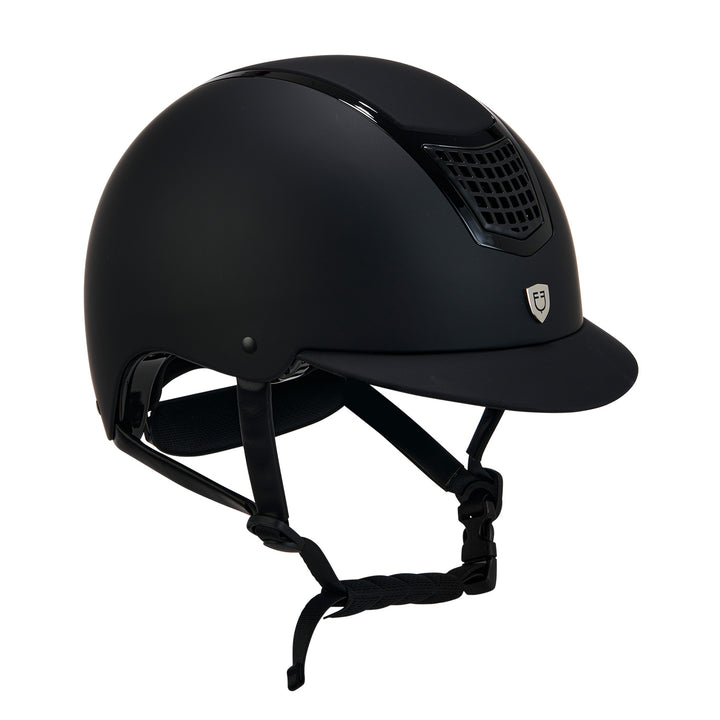 Equestro Ultra Light Helmet with Polished Frame - Navy/Silver