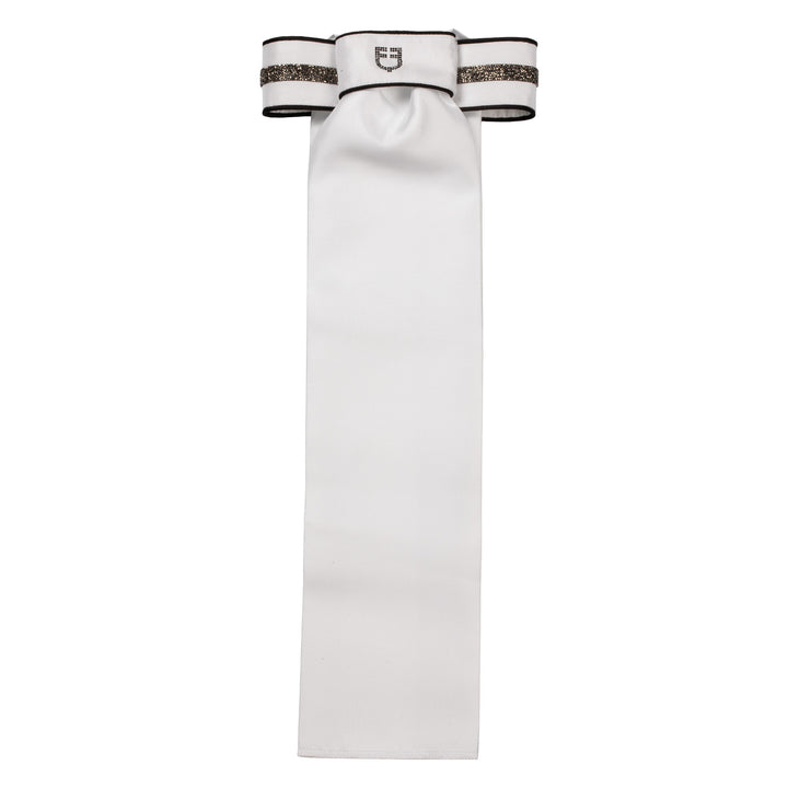 Equestro Impero Dressage Plastron - White/Black