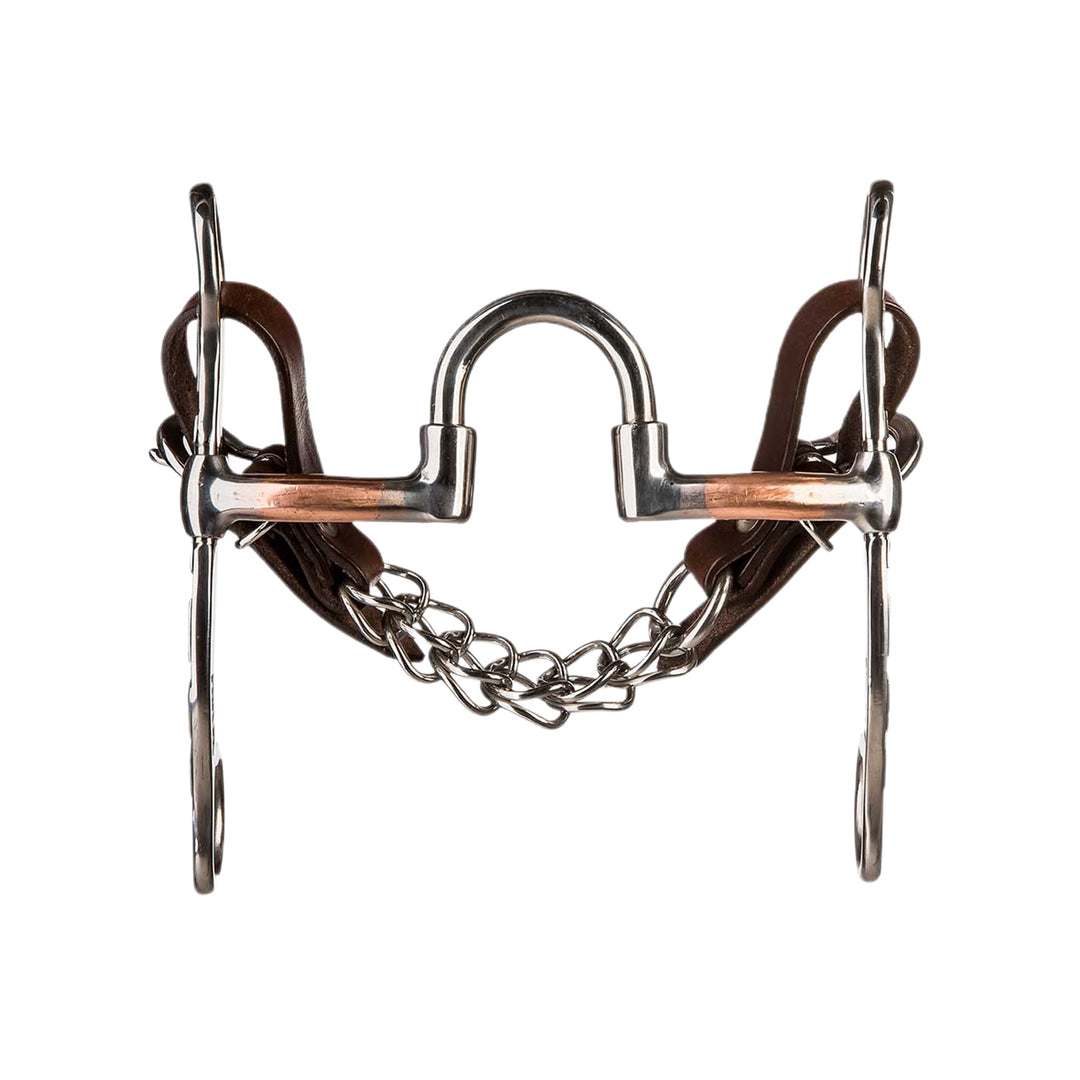 Bf Correctional Bit With Copper Covered Bars And Short Cheeks Engraved 10Mm - MO00859 1