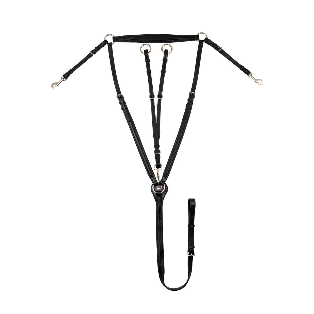 Padded Breastplate With Removable Martingale - SUH02010_BK 1