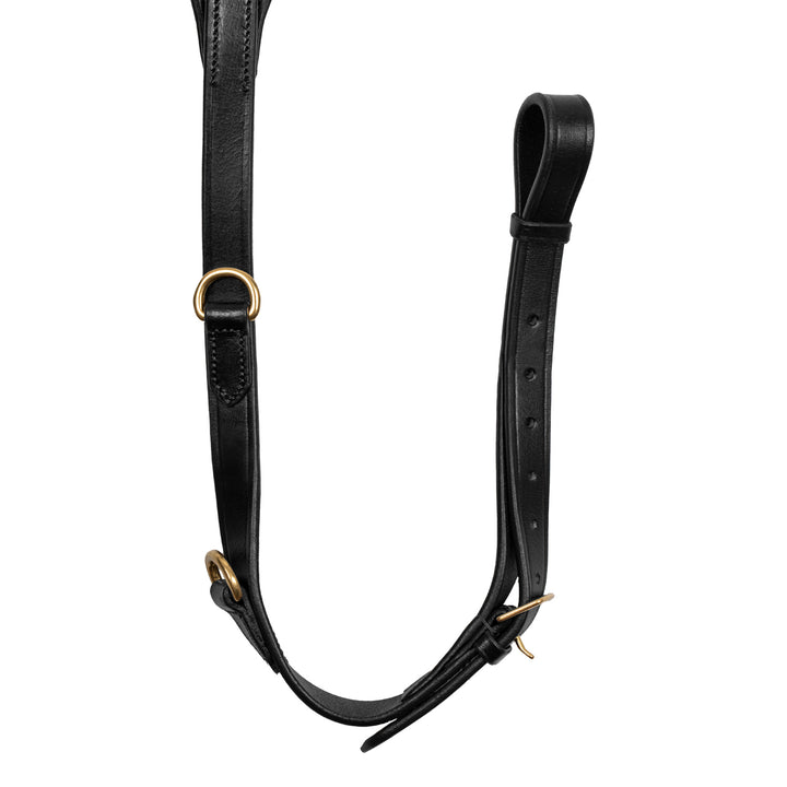 Leather Fork Breastplate With Gold Clincher - SUH02030_BK 3