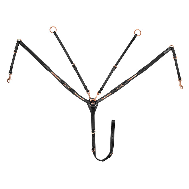 Breastplate With Tread Details Leather Fork - SUH02031_BK 1
