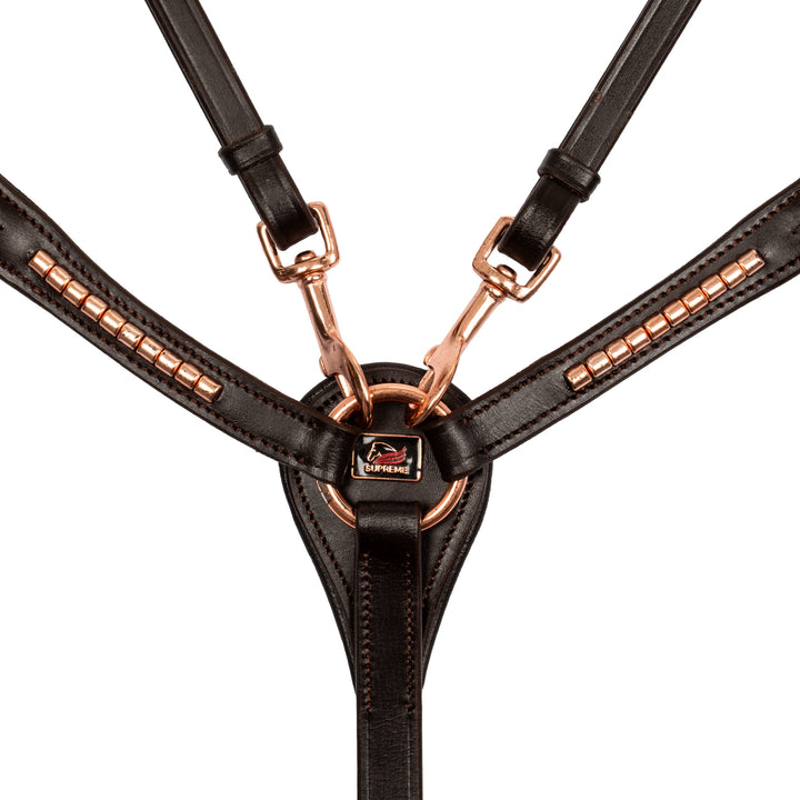 Breastplate With Tread Details Leather Fork - SUH02031_BN 2