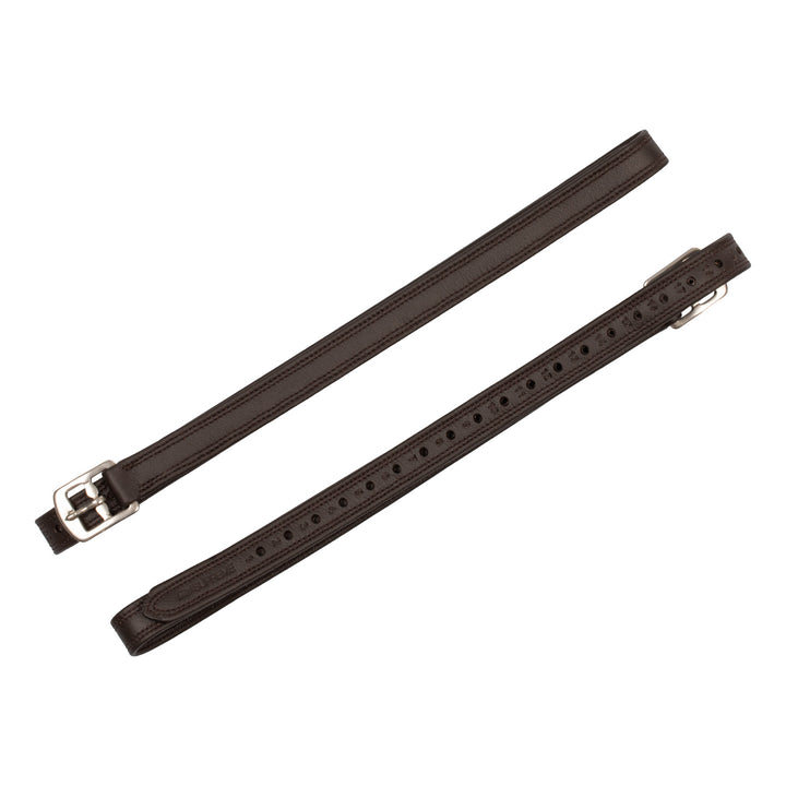 Buff Softy Covered Stirrup Leather With Nylon Inside Ss Curved Buckle - SUH10001_TM 2