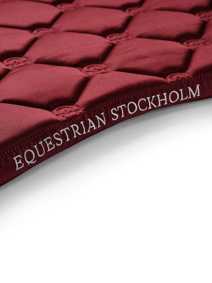 Equestrian Stockholm Classic Dressage Saddle Pad - Bordeaux - Dressage Saddle Pad - Kingdom Equestrian