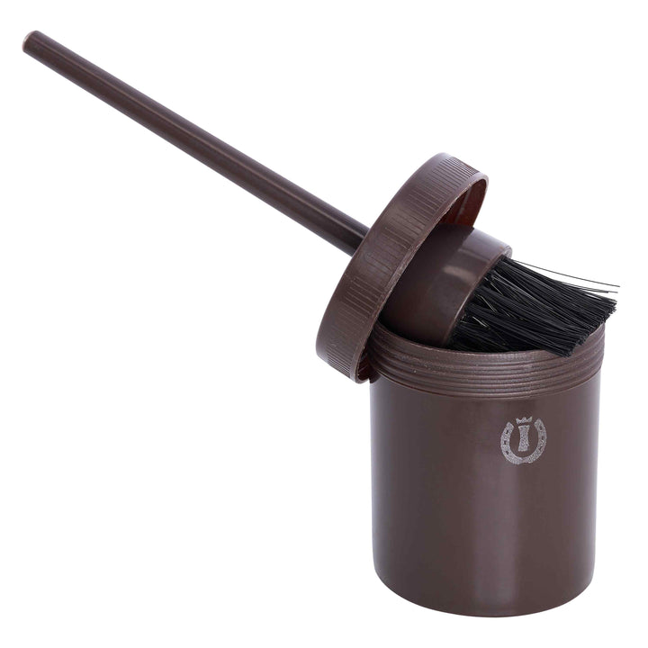 Imperial Riding Hoof Oil Brush with Container - Walnut