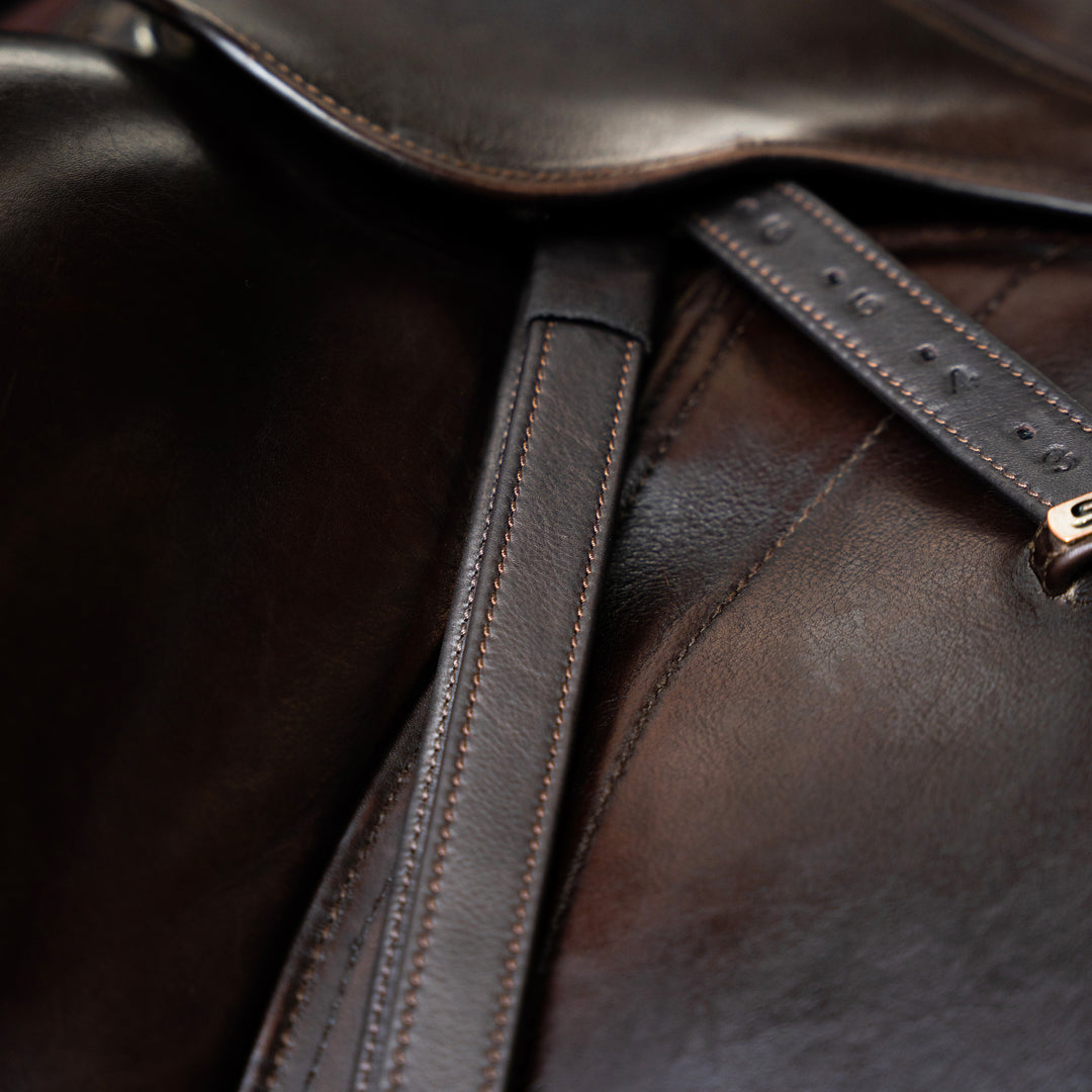 Imperial Riding Stirrup Leathers with Nylon Core - Dark Brown