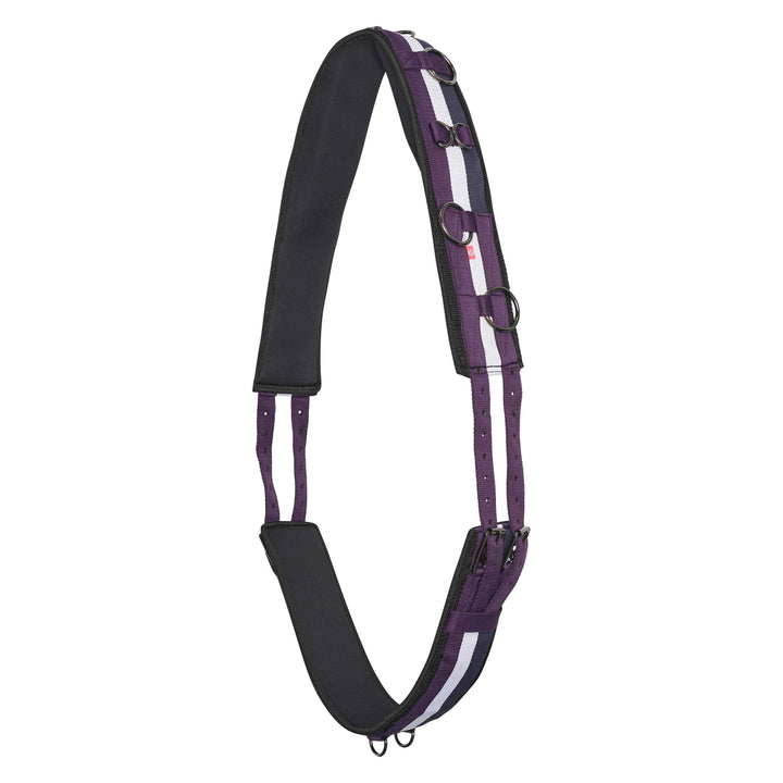 Imperial Riding Lunging Girth Deluxe Extra - Black Berry/White/Navy