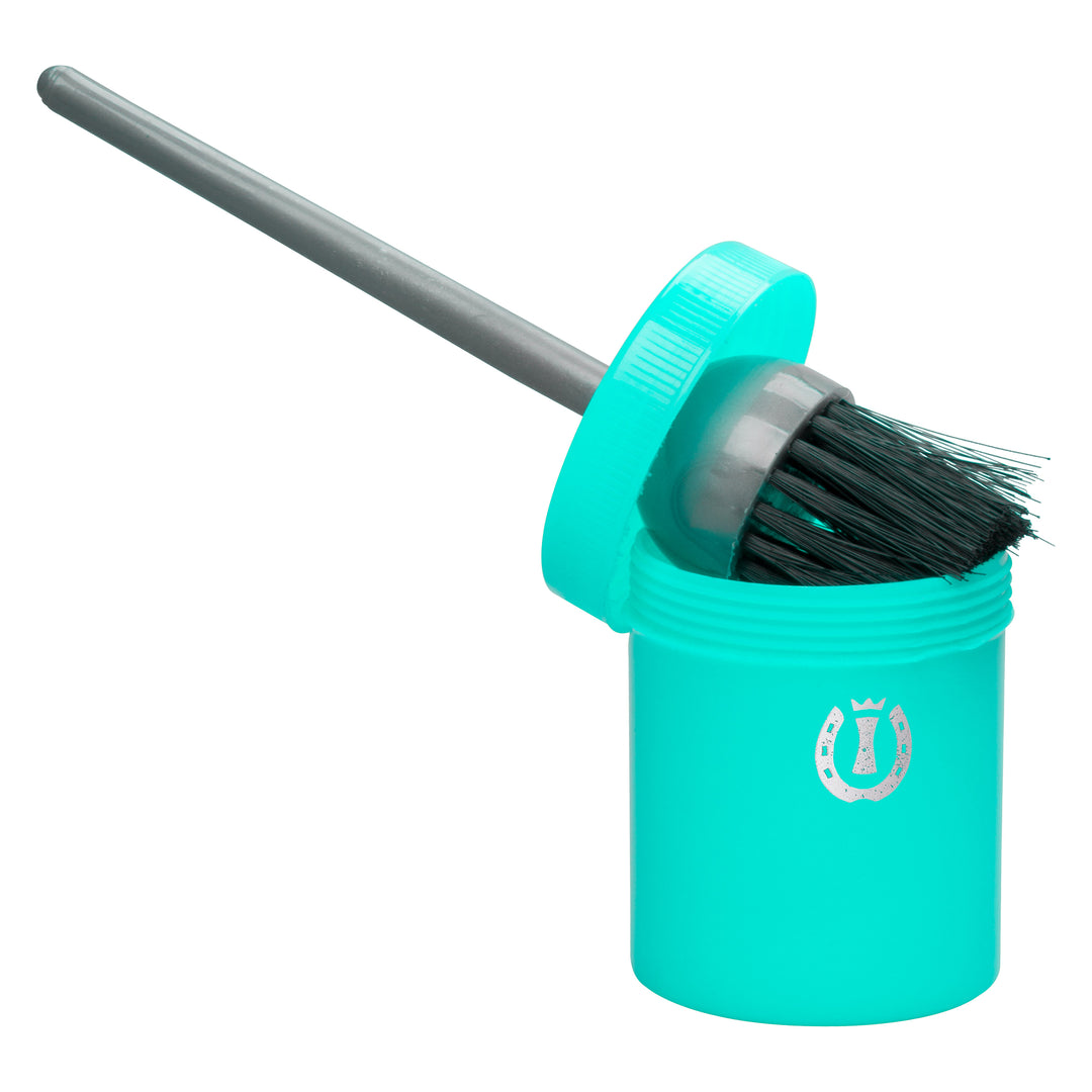Imperial Riding Hoof Oil Brush with Container - Jade
