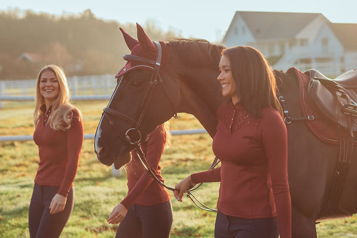 Equestrian Stockholm Fly Hood - Bordeaux - Fly Hood - Kingdom Equestrian