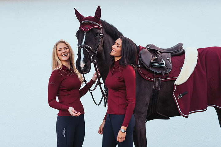 Equestrian Stockholm Fly Hood - Bordeaux - Fly Hood - Kingdom Equestrian